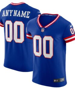Men's New York Giants Royal Classic Vapor Elite Custom Jersey JS4773 nicesnker