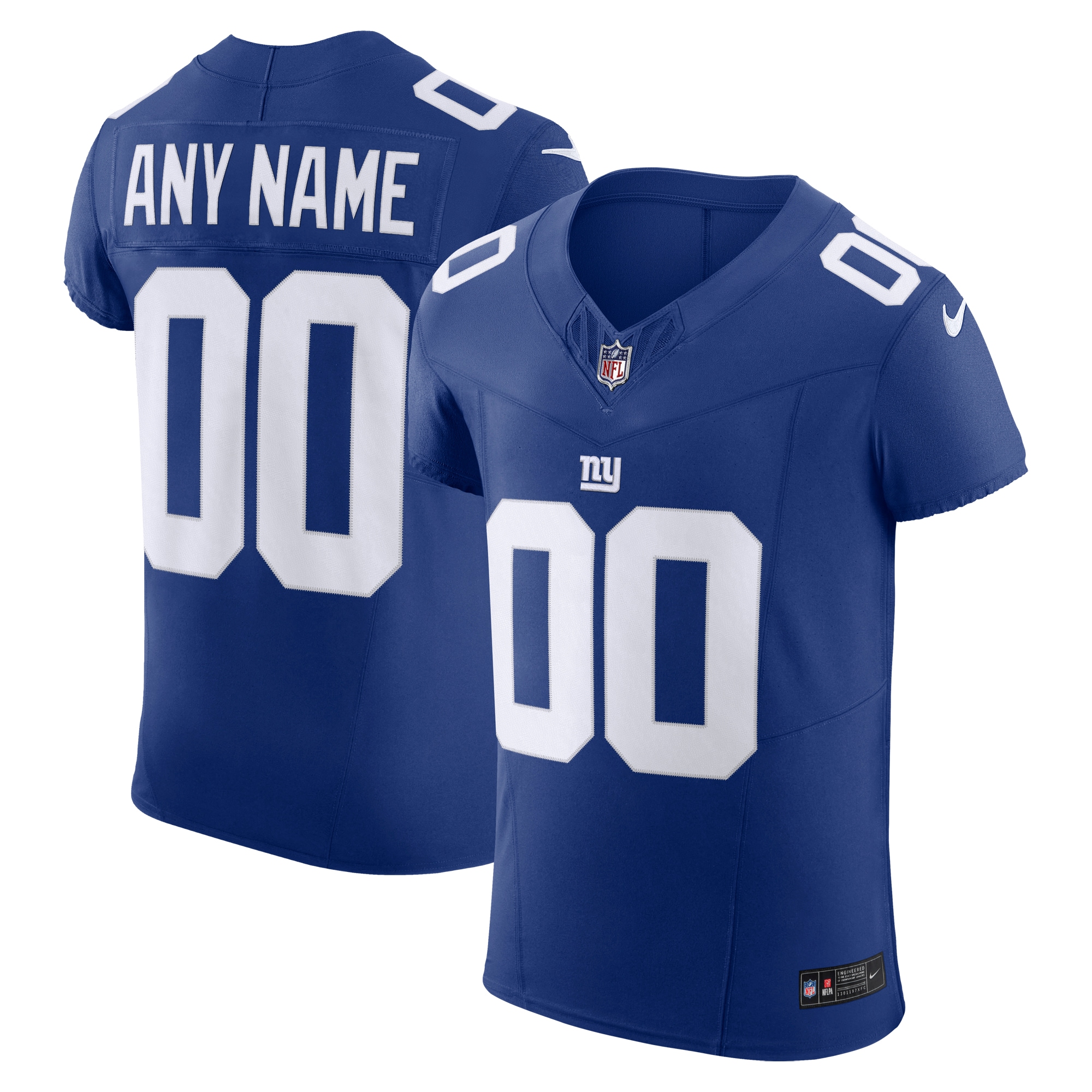 Men's New York Giants Royal Vapor F.U.S.E. Elite Custom Jersey JS3660 nicesnker