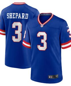 Men's New York Giants Sterling Shepard Royal Classic Player Game Jersey JS1180 nicesnker