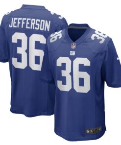 Men's New York Giants Tony Jefferson Royal Game Player Jersey JS1625 nicesnker