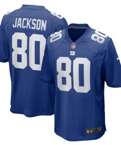 Men's New York Giants Tyree Jackson Royal Team Game Jersey JS8161 nicesnker