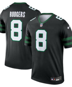 Men's New York Jets Aaron Rodgers Black Alternate Legend Player Performance Top JS5890 nicesnker
