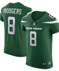 Men's New York Jets Aaron Rodgers Gotham Green Alternate Vapor F.U.S.E. Elite Jersey JS4413 nicesnker