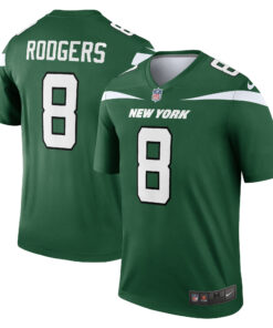 Men's New York Jets Aaron Rodgers Gotham Green Team Legend Player Performance Top JS9243 nicesnker