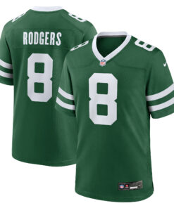 Men's New York Jets Aaron Rodgers Legacy Green Game Jersey JS2457 nicesnker