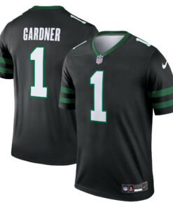 Men's New York Jets Ahmad Sauce Gardner Black Alternate Legend Player Performance Top JS3902 nicesnker