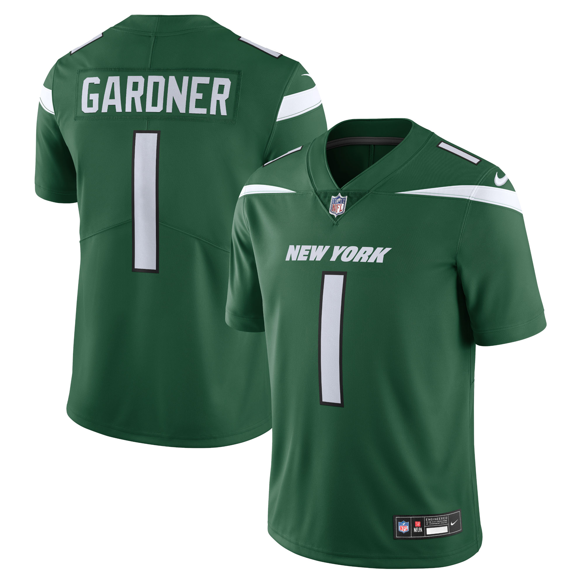 Men's New York Jets Ahmad Sauce Gardner Gotham Green Vapor Untouchable Limited Jersey JS6001 nicesnker
