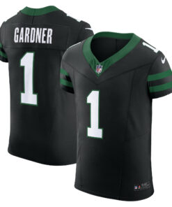 Men's New York Jets Ahmad Sauce Gardner Legacy Black Alternate Vapor F.U.S.E. Elite Jersey JS7522 nicesnker