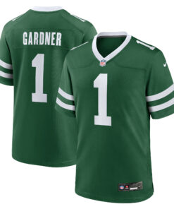 Men's New York Jets Ahmad Sauce Gardner Legacy Green Game Jersey JS2394 nicesnker