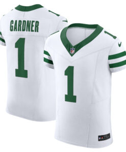 Men's New York Jets Ahmad Sauce Gardner White Alternate Vapor F.U.S.E. Elite Jersey JS2514 nicesnker