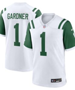 Men's New York Jets Ahmad Sauce Gardner White Classic Alternate Game Jersey JS2523 nicesnker