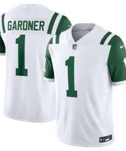 Men's New York Jets Ahmad Sauce Gardner White Classic Alternate Vapor F.U.S.E. Limited Jersey JS1360 nicesnker