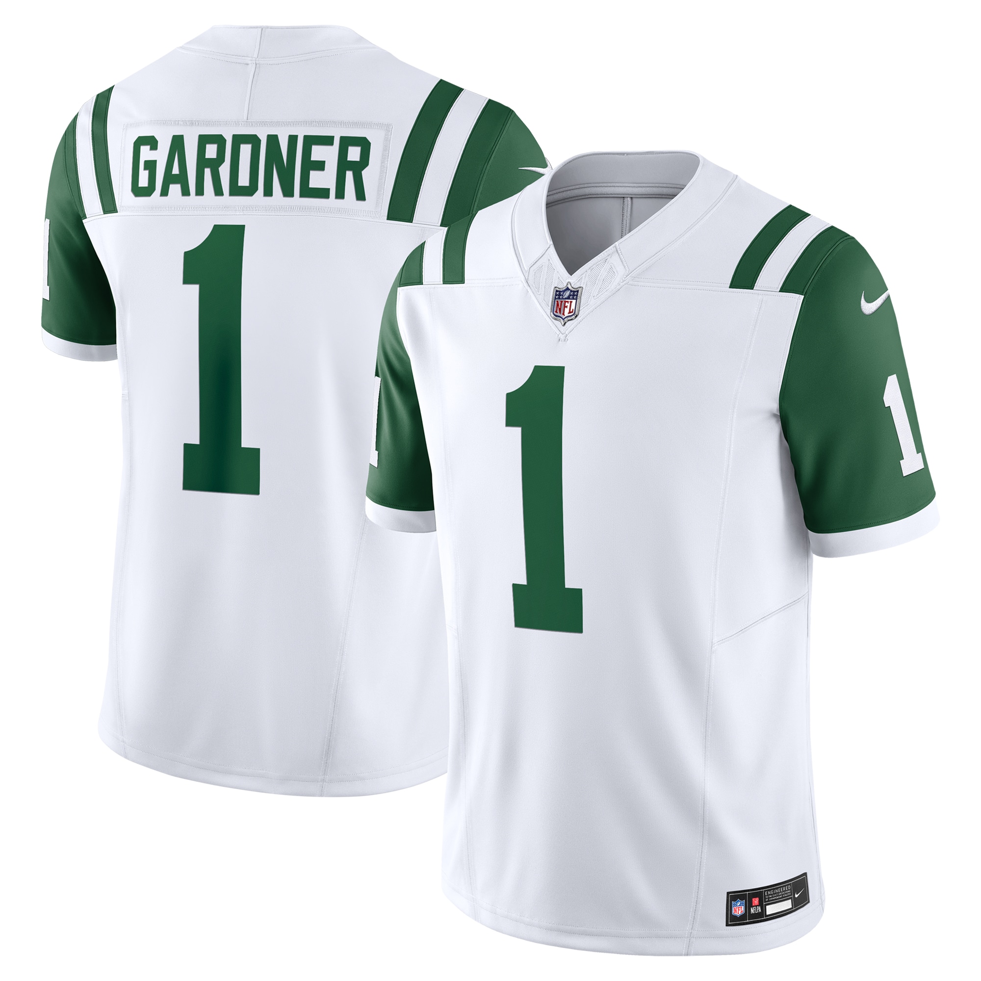 Men's New York Jets Ahmad Sauce Gardner White Classic Alternate Vapor F.U.S.E. Limited Jersey JS1360 nicesnker