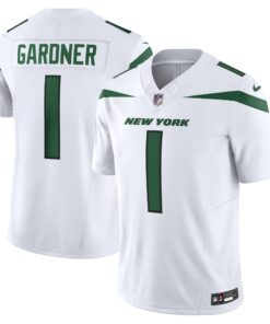 Men's New York Jets Ahmad Sauce Gardner White Vapor F.U.S.E. Limited Jersey JS8227 nicesnker