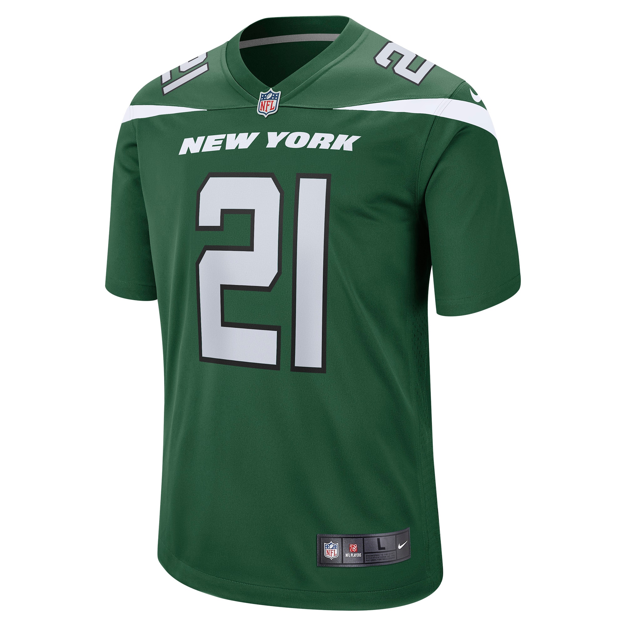 Men's New York Jets Ashtyn Davis Gotham Green Game Player Jersey JS7920 nicesnker - Image 2