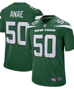 Men's New York Jets Bradlee Anae Gotham Green Game Player Jersey JS6426 nicesnker