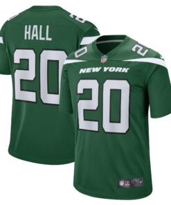 Men's New York Jets Breece Hall Green Player Game Jersey JS2153 nicesnker