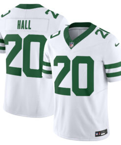 Men's New York Jets Breece Hall Legacy White Vapor F.U.S.E. Limited Jersey JS6298 nicesnker