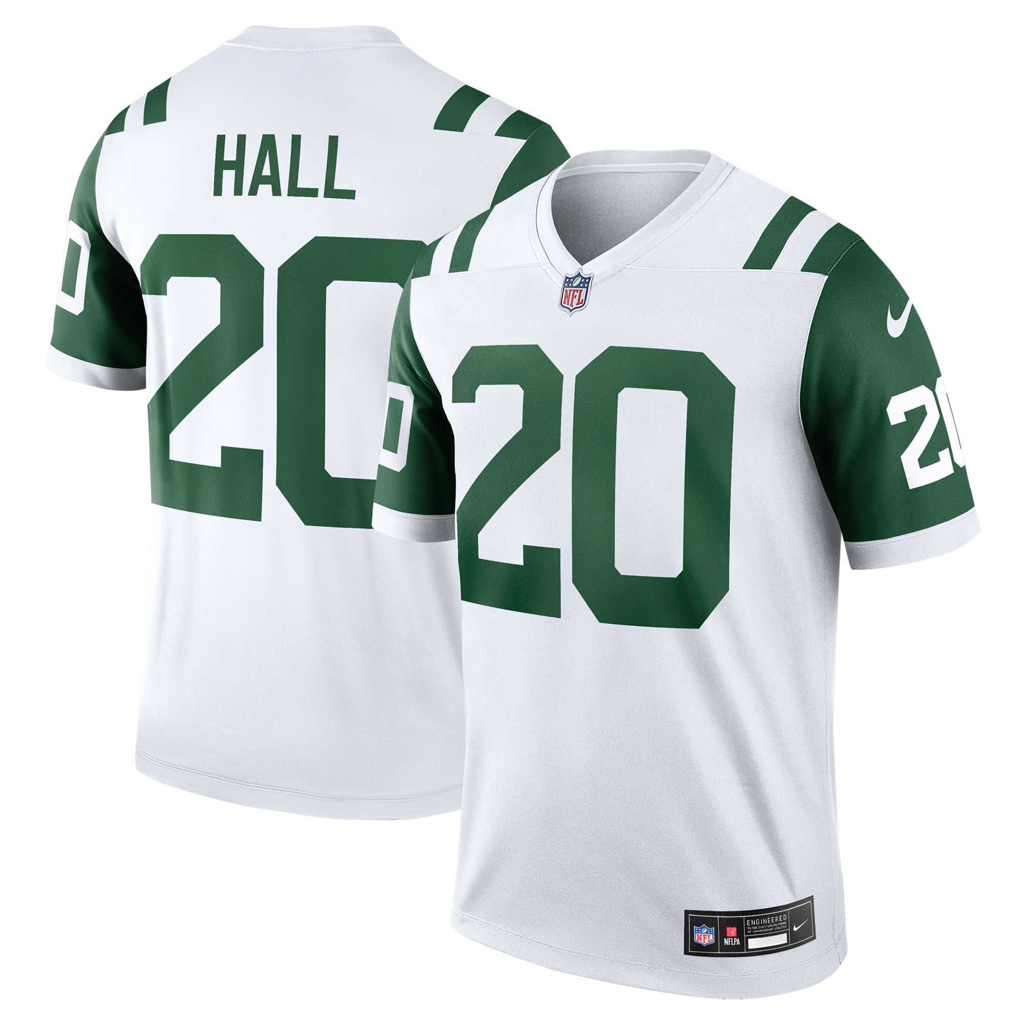 Men's New York Jets Breece Hall White Alternate Legend Player Performance Top JS6764 nicesnker