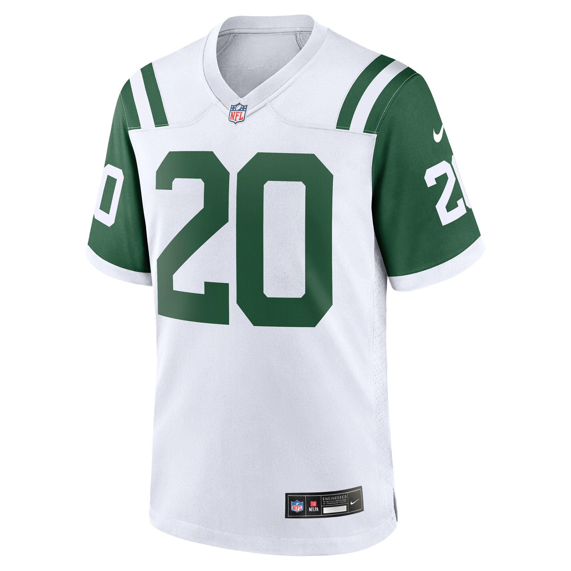 Men's New York Jets Breece Hall White Classic Alternate Game Jersey JS3369 nicesnker - Image 2