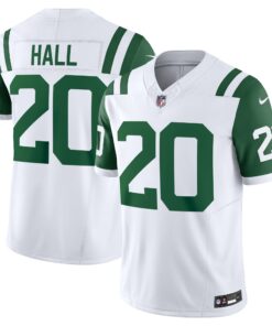 Men's New York Jets Breece Hall White Classic Alternate Vapor F.U.S.E. Limited Jersey JS1952 nicesnker