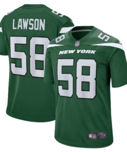 Men's New York Jets Carl Lawson Gotham Green Game Jersey JS1847 nicesnker