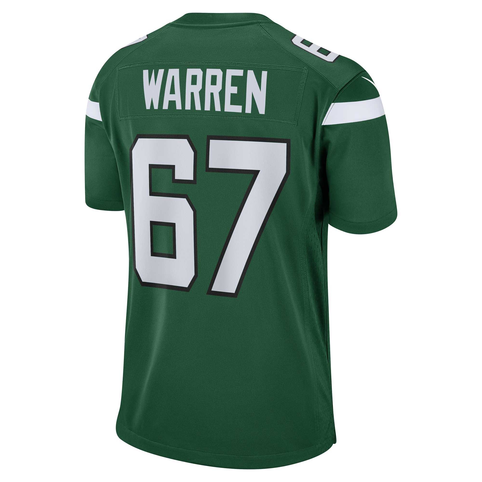 Men's New York Jets Carter Warren Gotham Green Game Jersey JS8710 nicesnker - Image 3