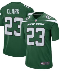 Men's New York Jets Chuck Clark Gotham Green Team Game Jersey JS4286 nicesnker