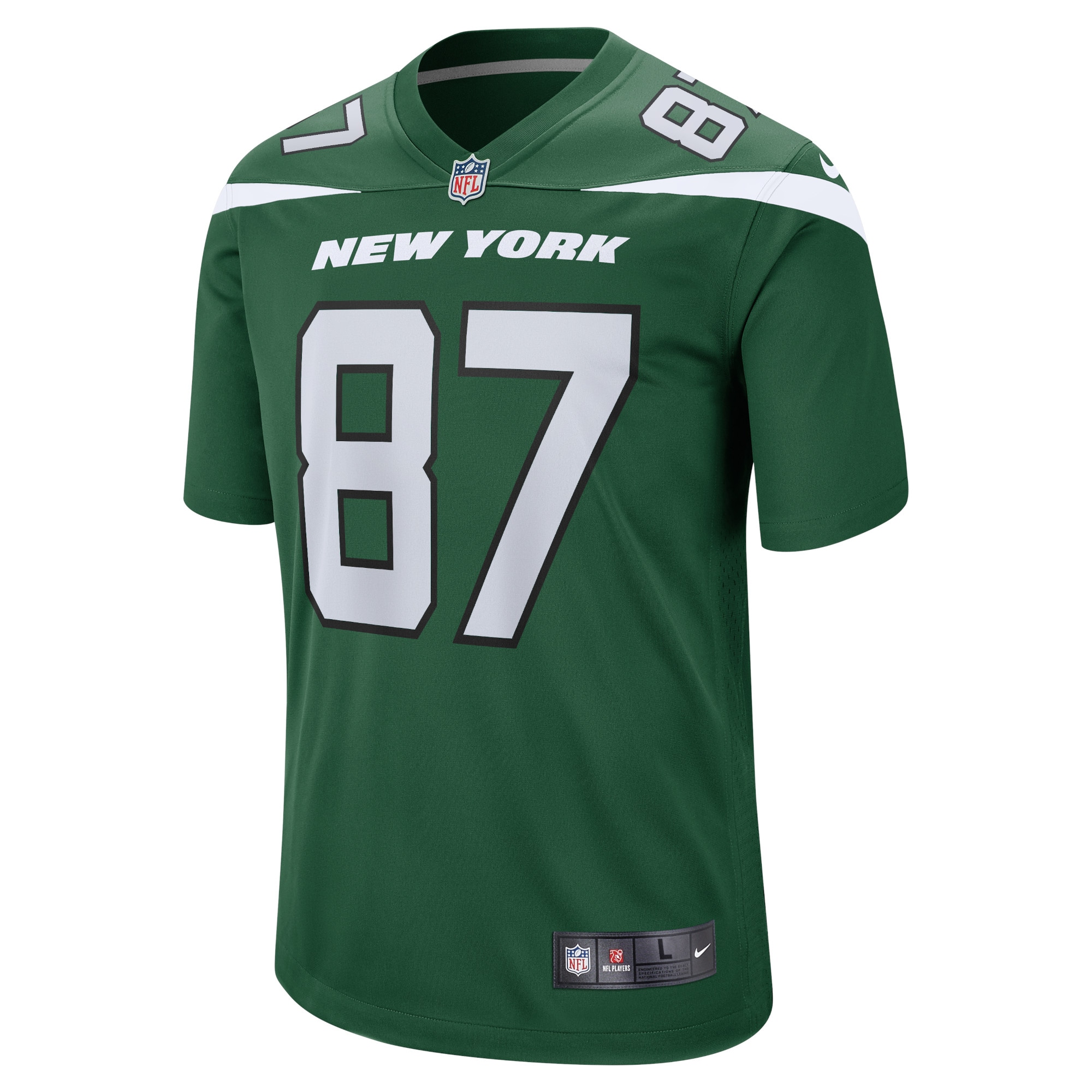 Men's New York Jets C.J. Uzomah Gotham Green Player Game Jersey JS9782 nicesnker - Image 2