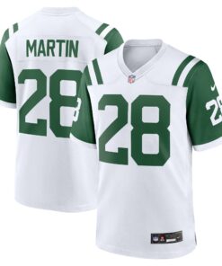 Men's New York Jets Curtis Martin White Classic Alternate Retired Player Game Jersey JS4128 nicesnker