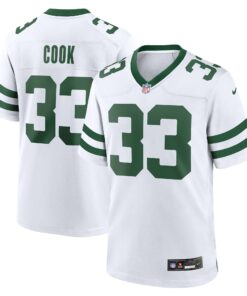 Men's New York Jets Dalvin Cook White Legacy Player Jersey JS6505 nicesnker