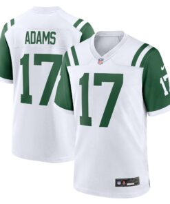 Men's New York Jets Davante Adams White Classic Alternate Game Jersey JS9002 nicesnker