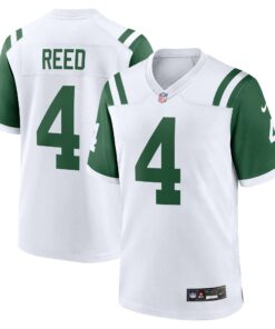 Men's New York Jets D.J. Reed White Classic Alternate Game Jersey JS4562 nicesnker