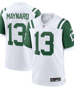 Men's New York Jets Don Maynard White Classic Alternate Retired Player Game Jersey JS6246 nicesnker
