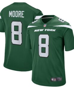 Men's New York Jets Elijah Moore Gotham Green Game Jersey JS6448 nicesnker