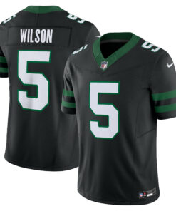 Men's New York Jets Garrett Wilson Legacy Black Alternate Vapor F.U.S.E. Limited Jersey JS6835 nicesnker