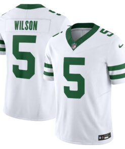 Men's New York Jets Garrett Wilson Legacy White Vapor F.U.S.E. Limited Jersey JS3118 nicesnker