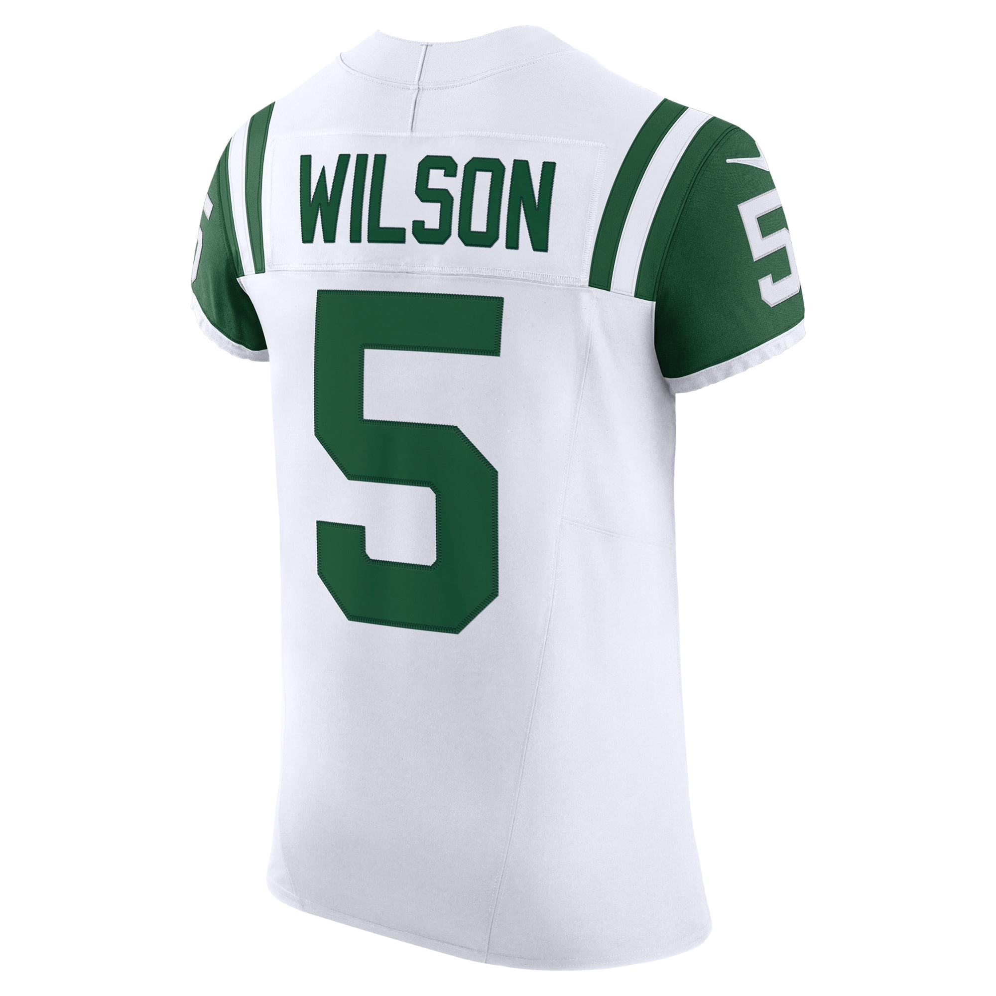 Men's New York Jets Garrett Wilson White Classic Alternate Vapor F.U.S.E. Elite Jersey JS5193 nicesnker - Image 3