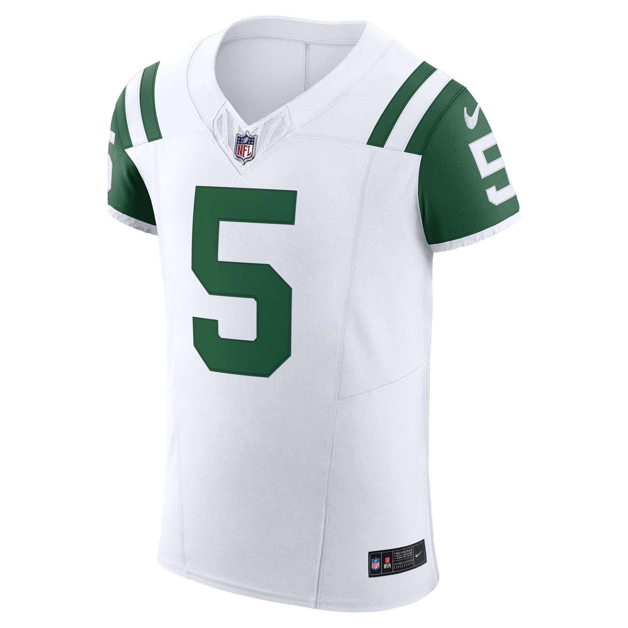 Men's New York Jets Garrett Wilson White Classic Alternate Vapor F.U.S.E. Elite Jersey JS5193 nicesnker - Image 2