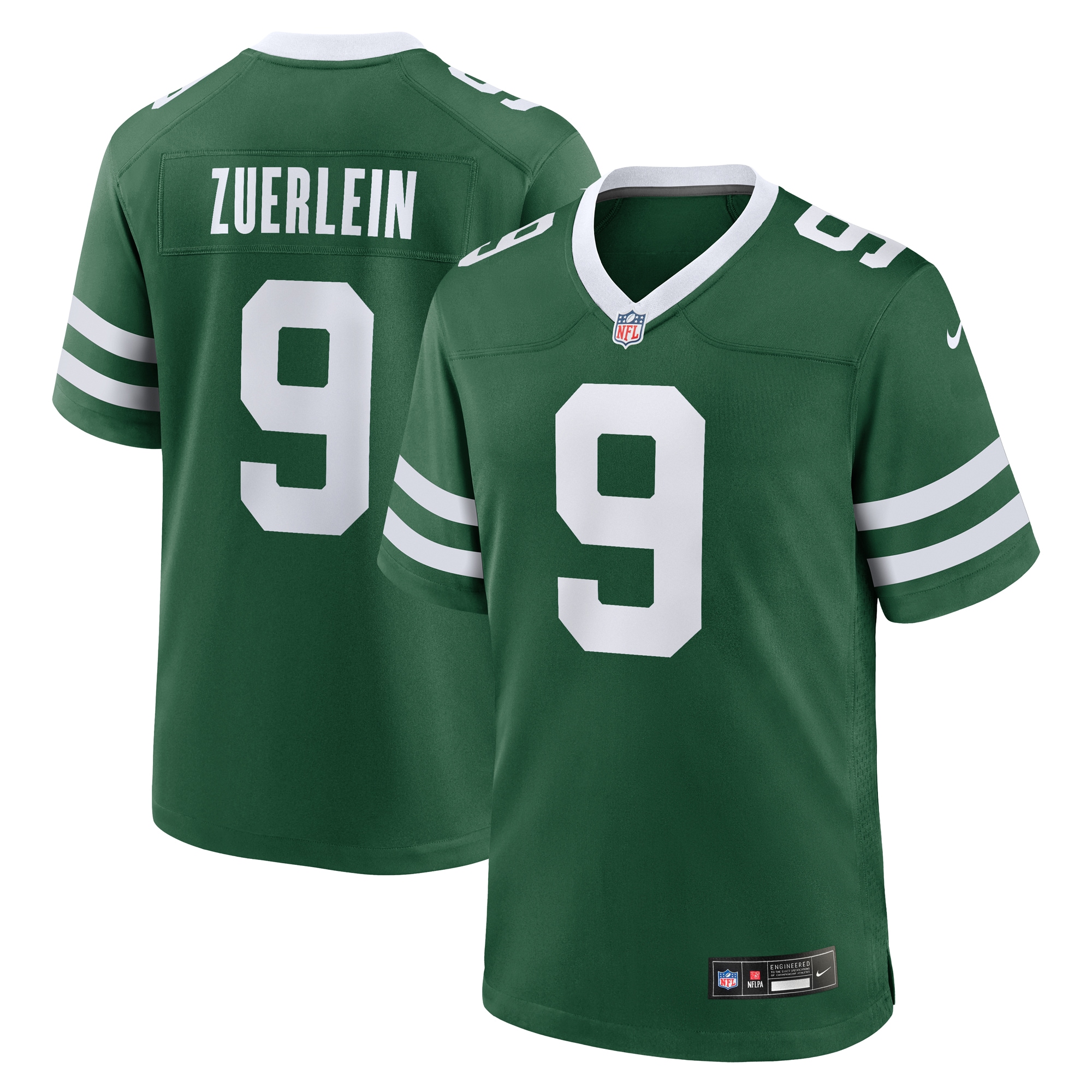 Men's New York Jets Greg Zuerlein Legacy Green Team Game Jersey JS7843 nicesnker