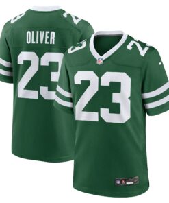 Men's New York Jets Isaiah Oliver Legacy Green Team Game Jersey JS4780 nicesnker
