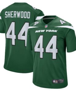 Men's New York Jets Jamien Sherwood Gotham Green Game Jersey JS6538 nicesnker