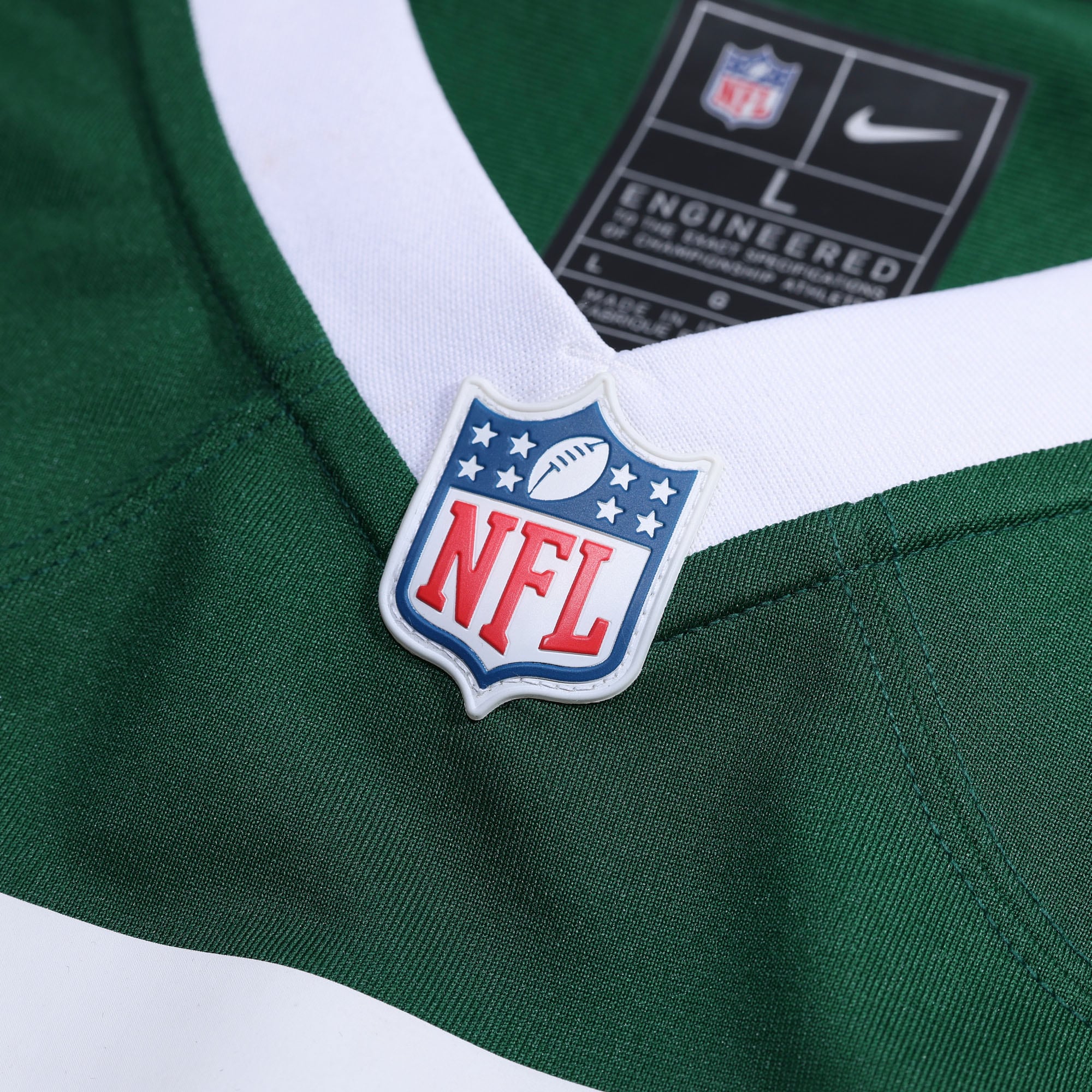 Men's New York Jets Jarrick Bernard-Converse Legacy Green Team Game Jersey JS6421 nicesnker - Image 4