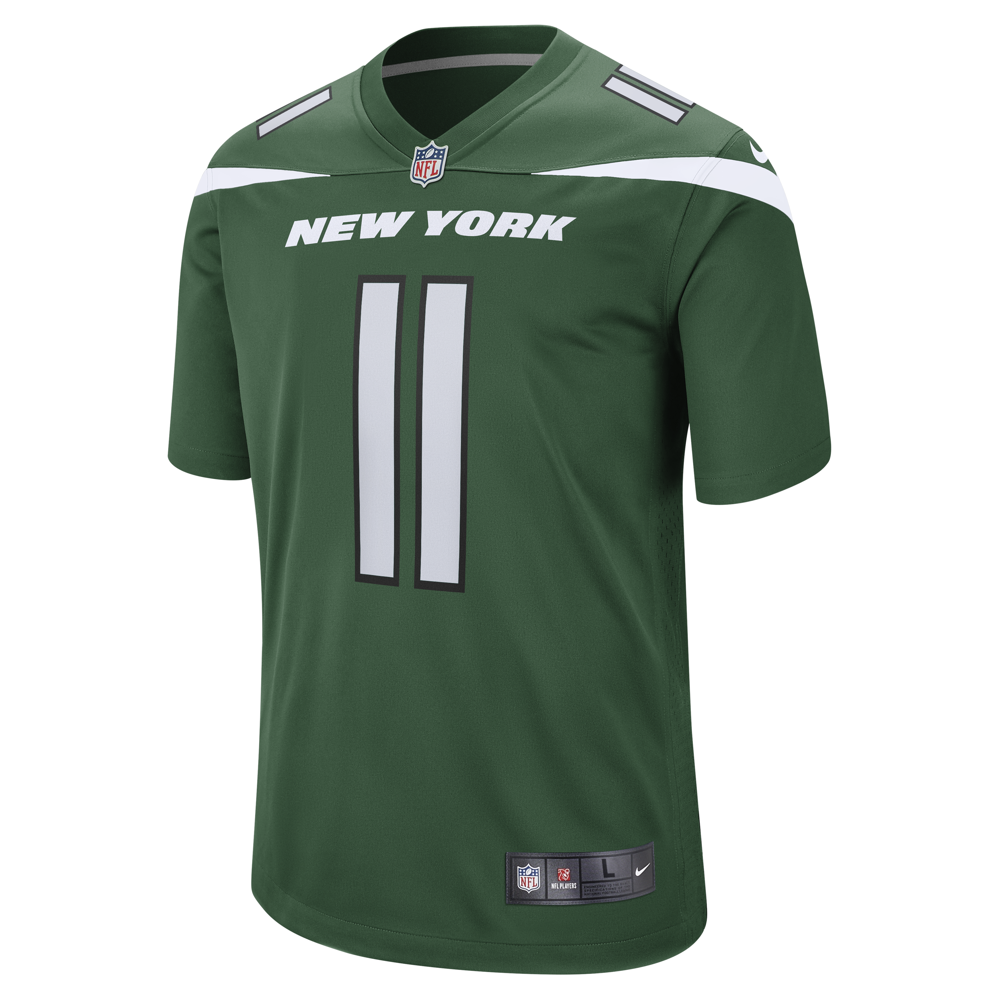Men's New York Jets Jermaine Johnson II Gotham Green Game Jersey JS6640 nicesnker - Image 2