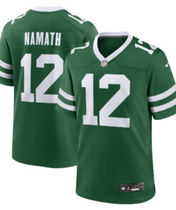Men's New York Jets Joe Namath Legacy Green Game Jersey JS9773 nicesnker