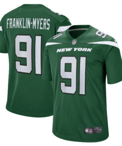 Men's New York Jets John Franklin-Myers Gotham Green Game Jersey JS5900 nicesnker