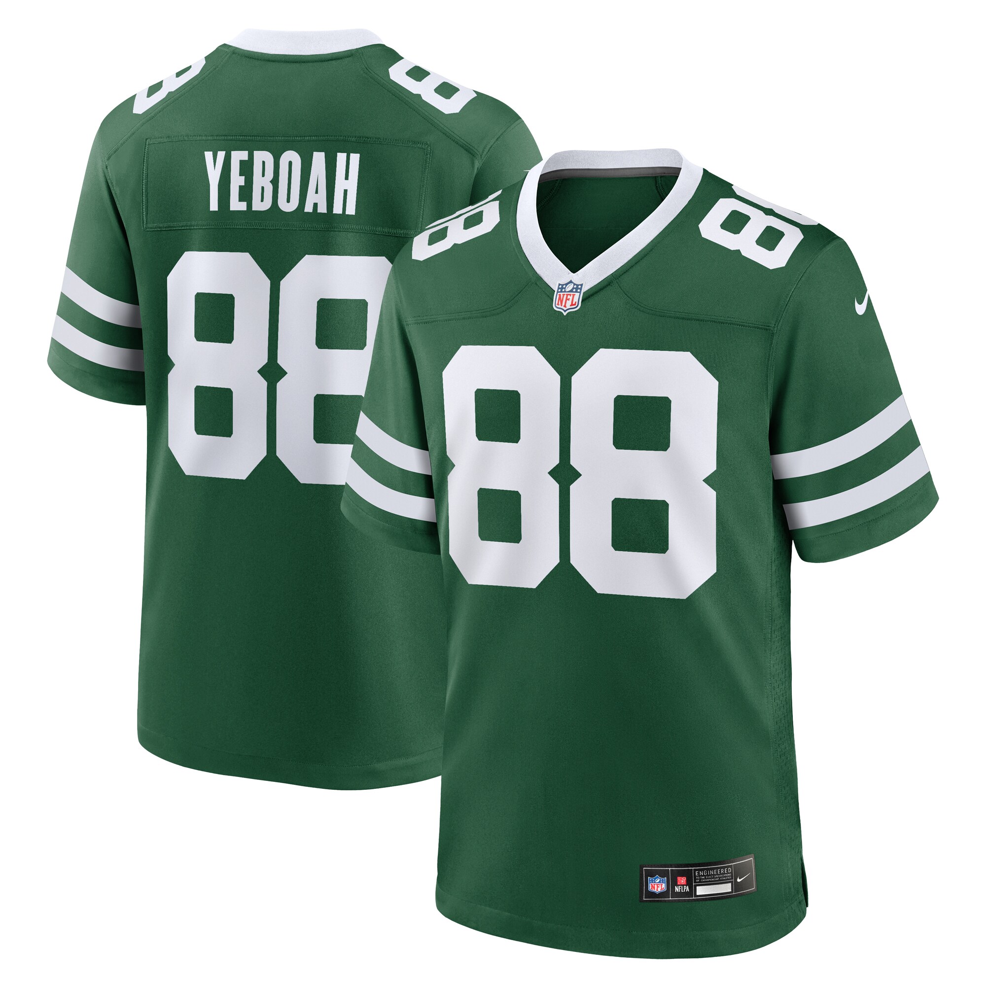 Men's New York Jets Kenny Yeboah Legacy Green Team Game Jersey JS1872 nicesnker