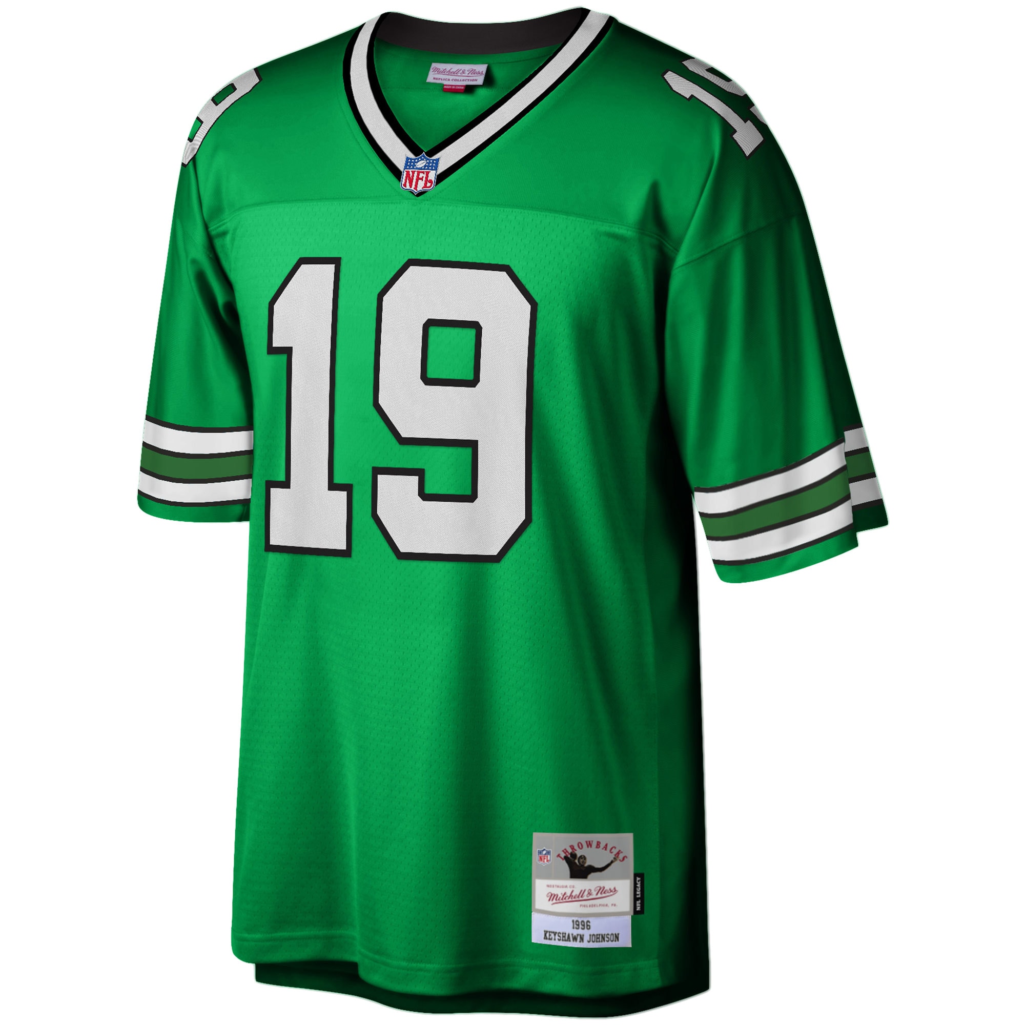 Men's New York Jets Keyshawn Johnson Mitchell & Ness Kelly Green Legacy Jersey JS9141 nicesnker - Image 2