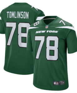 Men's New York Jets Laken Tomlinson Gotham Green Game Jersey JS1407 nicesnker
