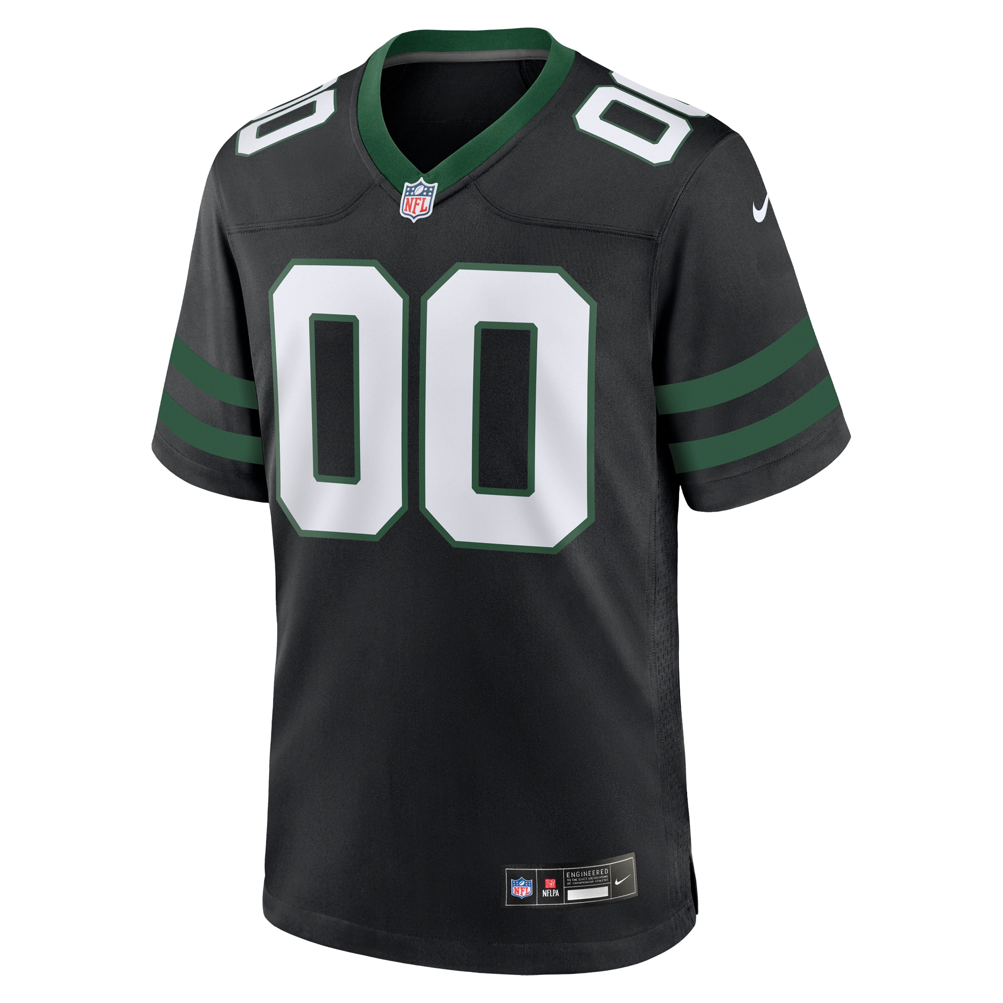 Men's New York Jets Legacy Black Alternate Custom Game Jersey JS1986 nicesnker - Image 2